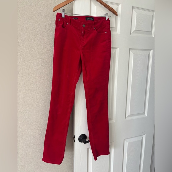 Talbots Pants - Red velvet Talbots Straight-Leg pants size 4